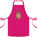 Anatomy of a Hedgehog Funny Cotton Apron 100% Organic Pink