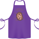Anatomy of a Hedgehog Funny Cotton Apron 100% Organic Purple