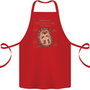Anatomy of a Hedgehog Funny Cotton Apron 100% Organic Red
