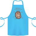 Anatomy of a Hedgehog Funny Cotton Apron 100% Organic Turquoise