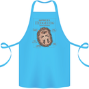 Anatomy of a Hedgehog Funny Cotton Apron 100% Organic Turquoise