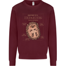Anatomy of a Hedgehog Funny Kids Sweatshirt Jumper Maroon