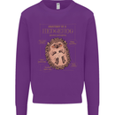 Anatomy of a Hedgehog Funny Kids Sweatshirt Jumper Purple