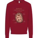 Anatomy of a Hedgehog Funny Kids Sweatshirt Jumper Red