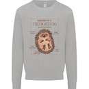 Anatomy of a Hedgehog Funny Kids Sweatshirt Jumper Sports Grey