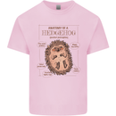 Anatomy of a Hedgehog Funny Kids T-Shirt Childrens Light Pink