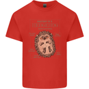 Anatomy of a Hedgehog Funny Kids T-Shirt Childrens Red