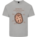 Anatomy of a Hedgehog Funny Kids T-Shirt Childrens Sports Grey