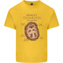 Anatomy of a Hedgehog Funny Kids T-Shirt Childrens Yellow