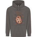 Anatomy of a Hedgehog Funny Mens 80% Cotton Hoodie Charcoal