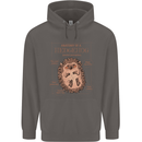 Anatomy of a Hedgehog Funny Mens 80% Cotton Hoodie Charcoal