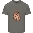 Anatomy of a Hedgehog Funny Mens Cotton T-Shirt Tee Top Charcoal