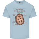 Anatomy of a Hedgehog Funny Mens Cotton T-Shirt Tee Top Light Blue