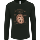 Anatomy of a Hedgehog Funny Mens Long Sleeve T-Shirt Black