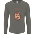 Anatomy of a Hedgehog Funny Mens Long Sleeve T-Shirt Charcoal