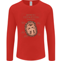 Anatomy of a Hedgehog Funny Mens Long Sleeve T-Shirt Red