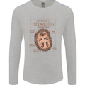 Anatomy of a Hedgehog Funny Mens Long Sleeve T-Shirt Sports Grey