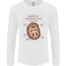 Anatomy of a Hedgehog Funny Mens Long Sleeve T-Shirt White