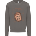 Anatomy of a Hedgehog Funny Mens Sweatshirt Jumper Charcoal