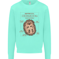 Anatomy of a Hedgehog Funny Mens Sweatshirt Jumper Peppermint