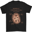 Anatomy of a Hedgehog Funny Mens T-Shirt 100% Cotton Black