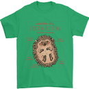 Anatomy of a Hedgehog Funny Mens T-Shirt 100% Cotton Irish Green