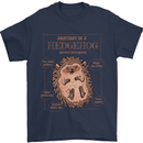 Anatomy of a Hedgehog Funny Mens T-Shirt 100% Cotton Navy Blue