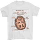 Anatomy of a Hedgehog Funny Mens T-Shirt 100% Cotton White