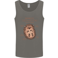 Anatomy of a Hedgehog Funny Mens Vest Tank Top Charcoal