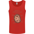 Anatomy of a Hedgehog Funny Mens Vest Tank Top Red