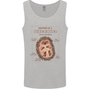 Anatomy of a Hedgehog Funny Mens Vest Tank Top Sports Grey
