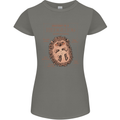 Anatomy of a Hedgehog Funny Womens Petite Cut T-Shirt Charcoal