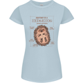 Anatomy of a Hedgehog Funny Womens Petite Cut T-Shirt Light Blue
