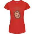 Anatomy of a Hedgehog Funny Womens Petite Cut T-Shirt Red
