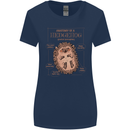 Anatomy of a Hedgehog Funny Womens Wider Cut T-Shirt Navy Blue