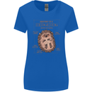 Anatomy of a Hedgehog Funny Womens Wider Cut T-Shirt Royal Blue