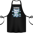 Anatomy of a Panda Bear Funny Cotton Apron 100% Organic Black