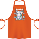 Anatomy of a Panda Bear Funny Cotton Apron 100% Organic Orange
