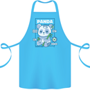 Anatomy of a Panda Bear Funny Cotton Apron 100% Organic Turquoise