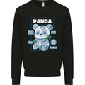 Anatomy of a Panda Bear Funny Kids Sweatshirt Jumper Black