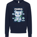 Anatomy of a Panda Bear Funny Kids Sweatshirt Jumper Navy Blue
