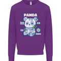 Anatomy of a Panda Bear Funny Kids Sweatshirt Jumper Purple