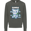 Anatomy of a Panda Bear Funny Kids Sweatshirt Jumper Storm Grey