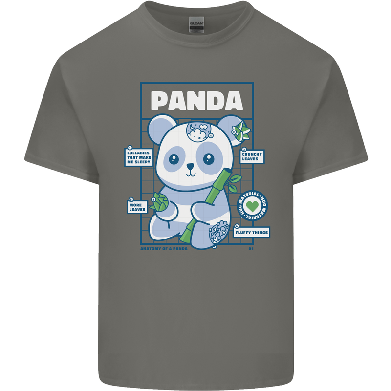 Anatomy of a Panda Bear Funny Kids T-Shirt Childrens Charcoal