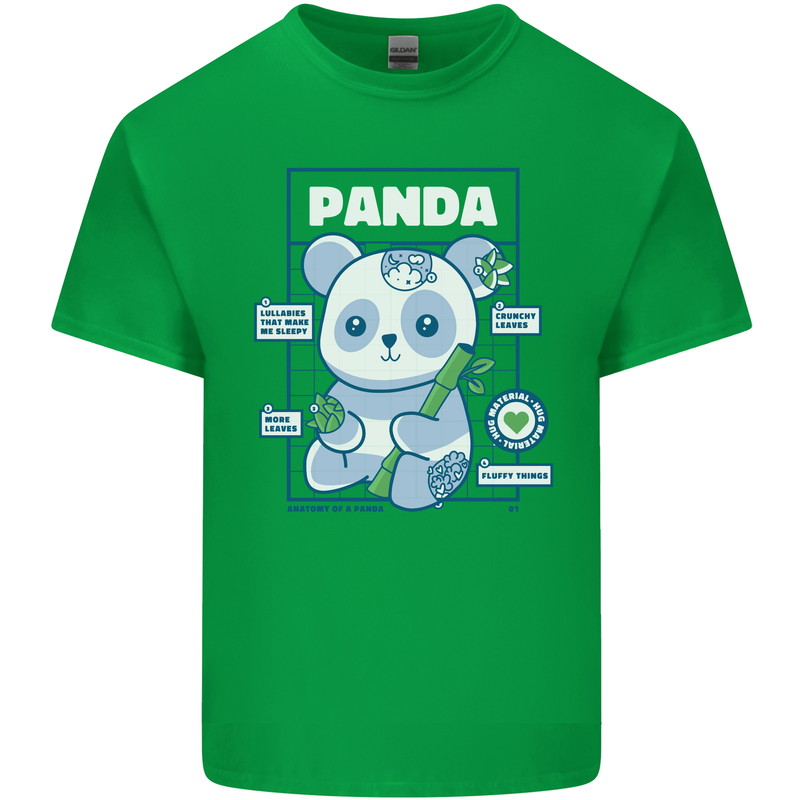 Anatomy of a Panda Bear Funny Kids T-Shirt Childrens Irish Green