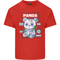 Anatomy of a Panda Bear Funny Kids T-Shirt Childrens Red