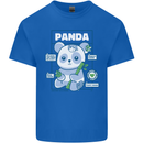 Anatomy of a Panda Bear Funny Kids T-Shirt Childrens Royal Blue