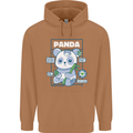 Anatomy of a Panda Bear Funny Mens 80% Cotton Hoodie Caramel Latte