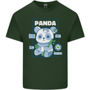 Anatomy of a Panda Bear Funny Mens Cotton T-Shirt Tee Top Forest Green