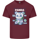 Anatomy of a Panda Bear Funny Mens Cotton T-Shirt Tee Top Maroon